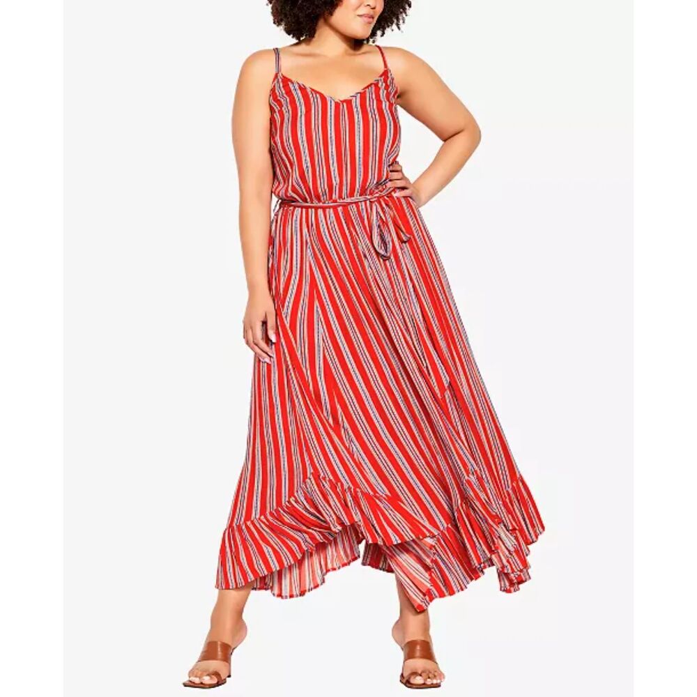 NWT CCX Sharkbite Hem Maxi Dress Sz XL/22